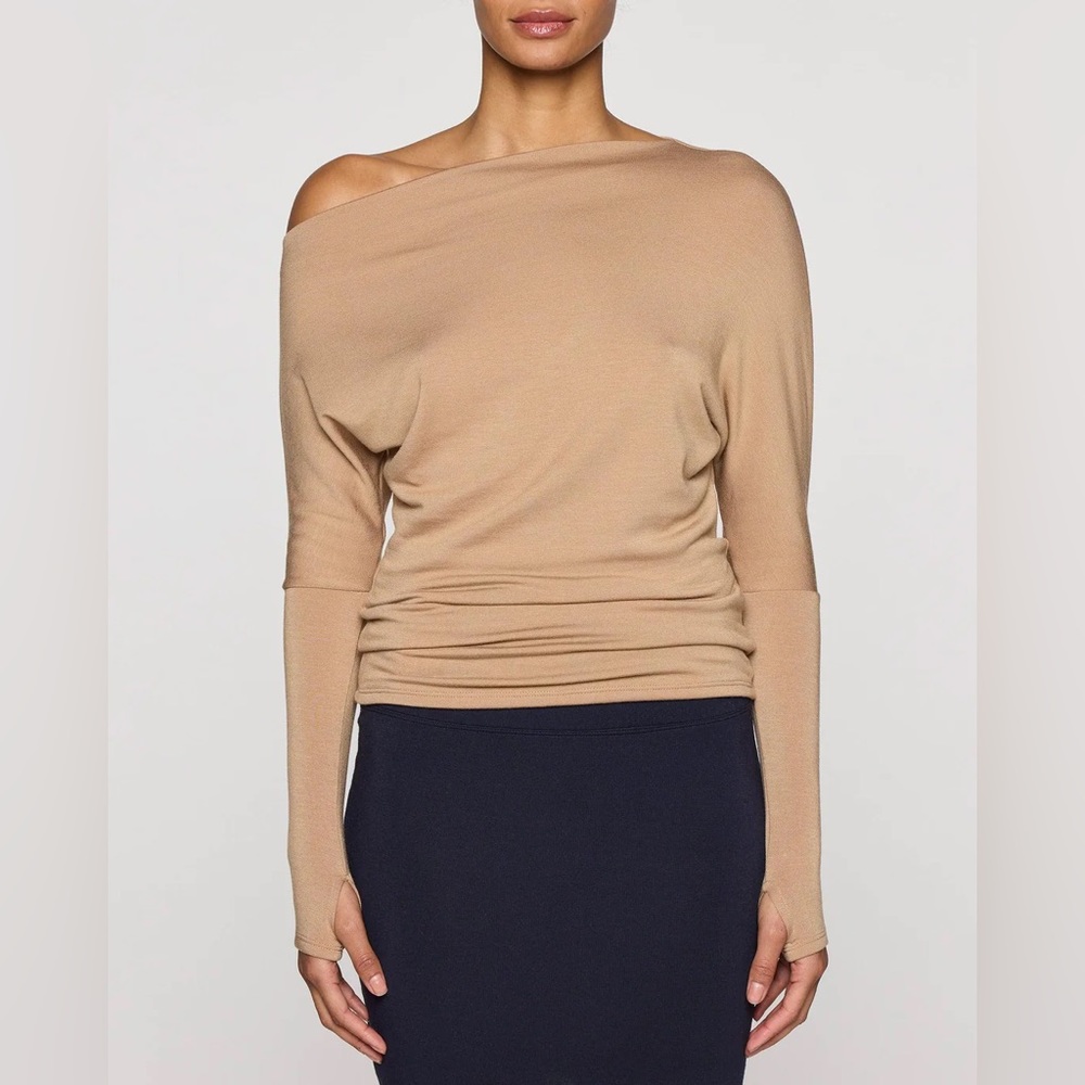 Bleusalt Cindy Top Size 3 (10-12/L) in Camel NWOT